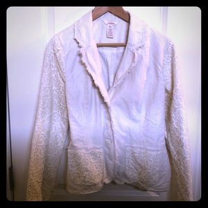 Sundance White Lace Blazer